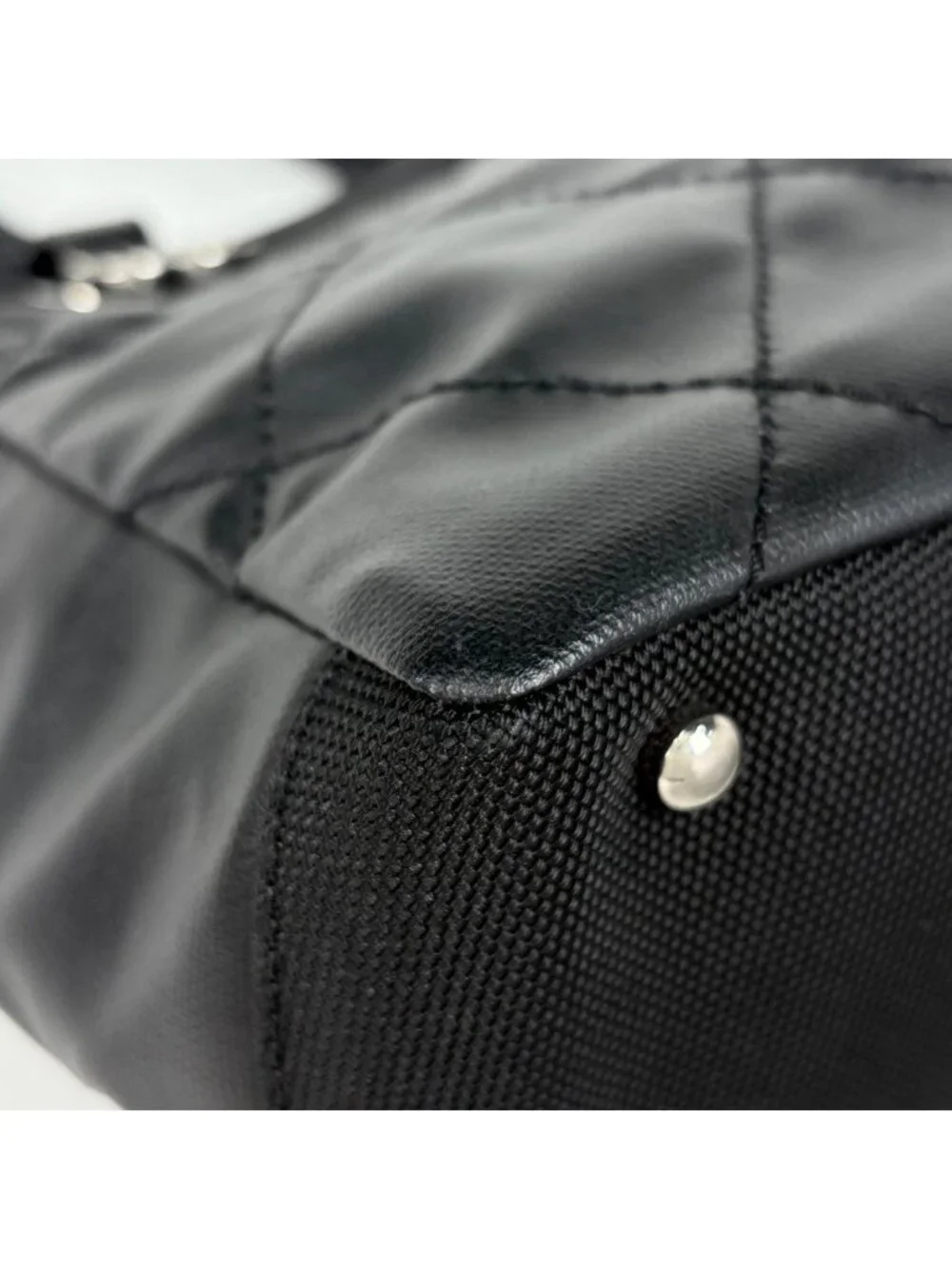 ★SOLD★ Chanel Paris Biarritz Tote PM CC Logo Black - Picture 4 of 7